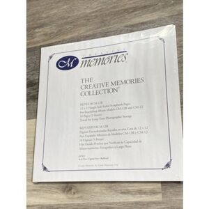 1 Pkg 5 NOS Creative Memories 12X12 White RULED Scrapbook PAGES Refill RCM-12R C